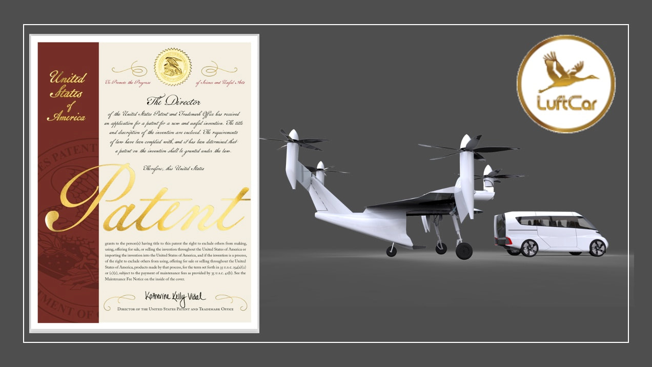 LuftCar Achieves Major Milestone with Patent Approval for its invention in the Air-to-Road Docking System